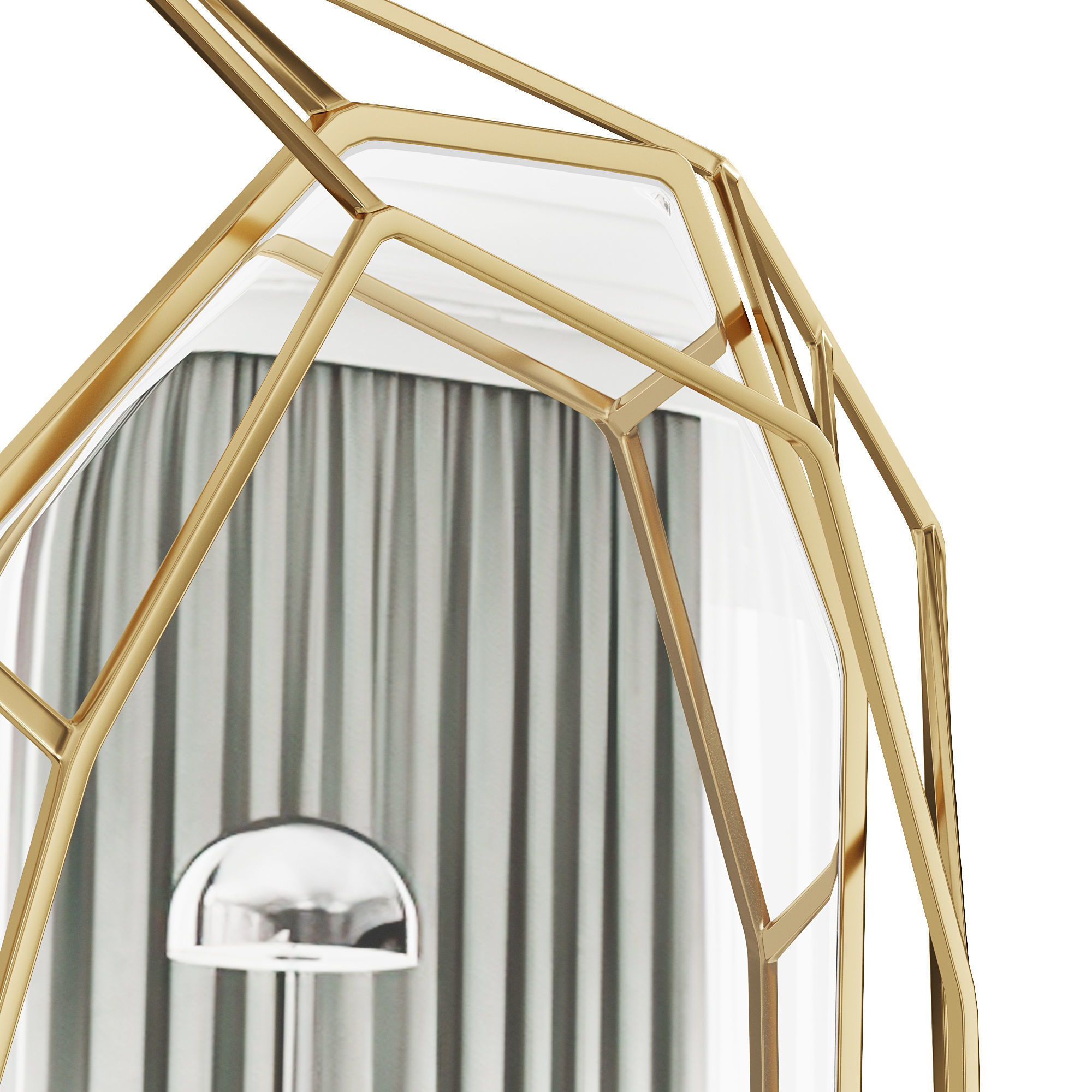 DIAMOND BIG MIRROR  3D model_2