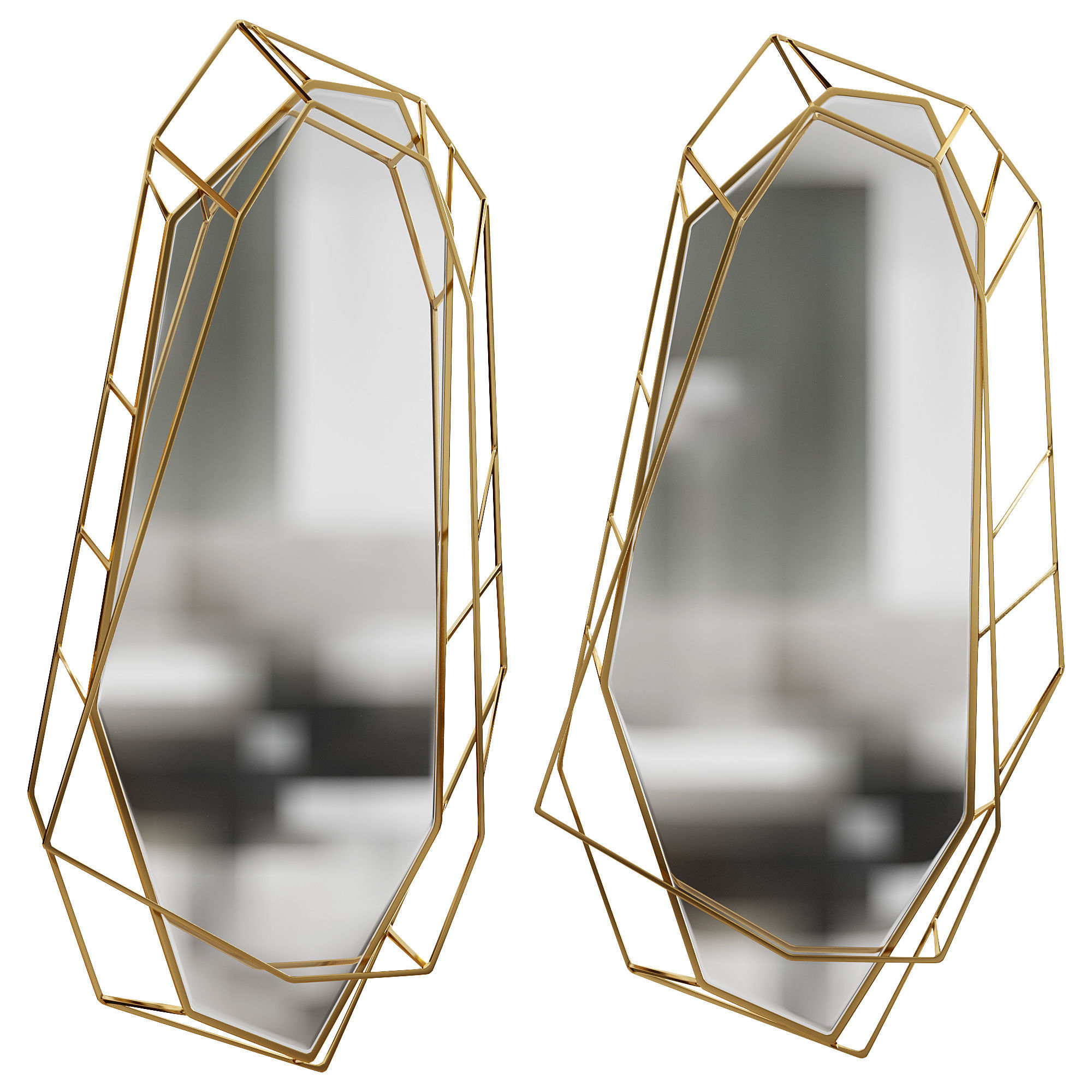 DIAMOND BIG MIRROR  3D model_4