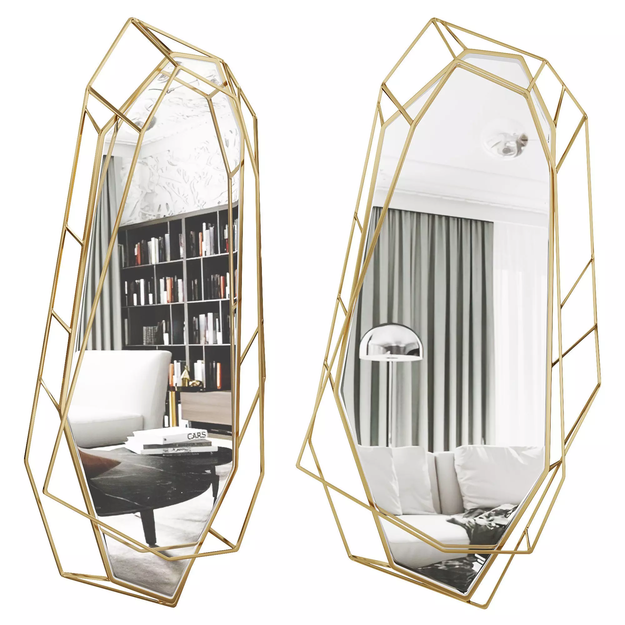 DIAMOND BIG MIRROR  3D model_0