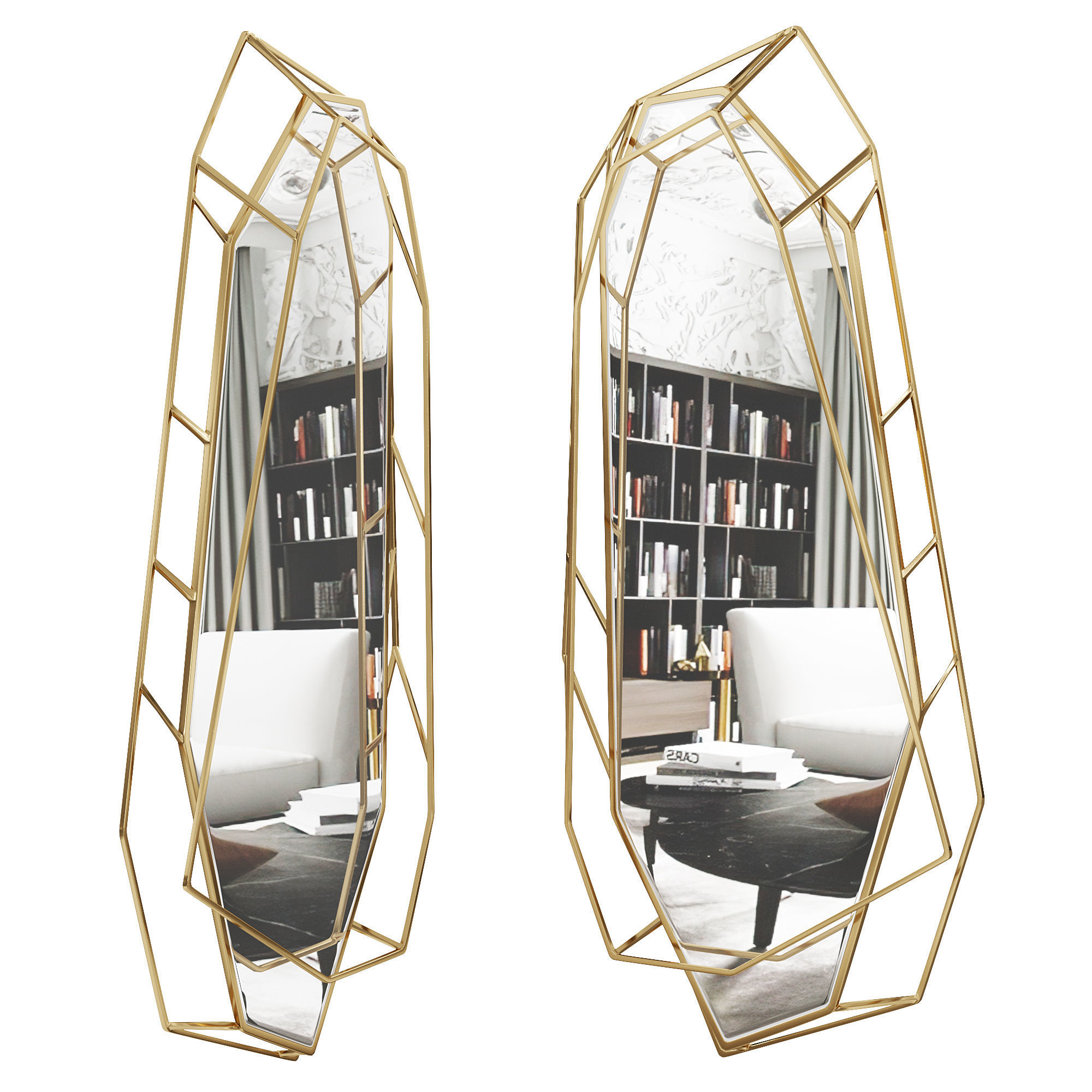 DIAMOND BIG MIRROR  3D model_1
