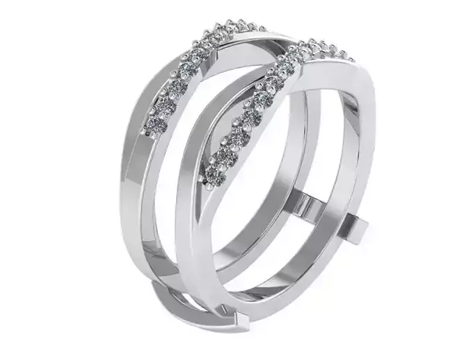 Twisted Diamond Ring 0604