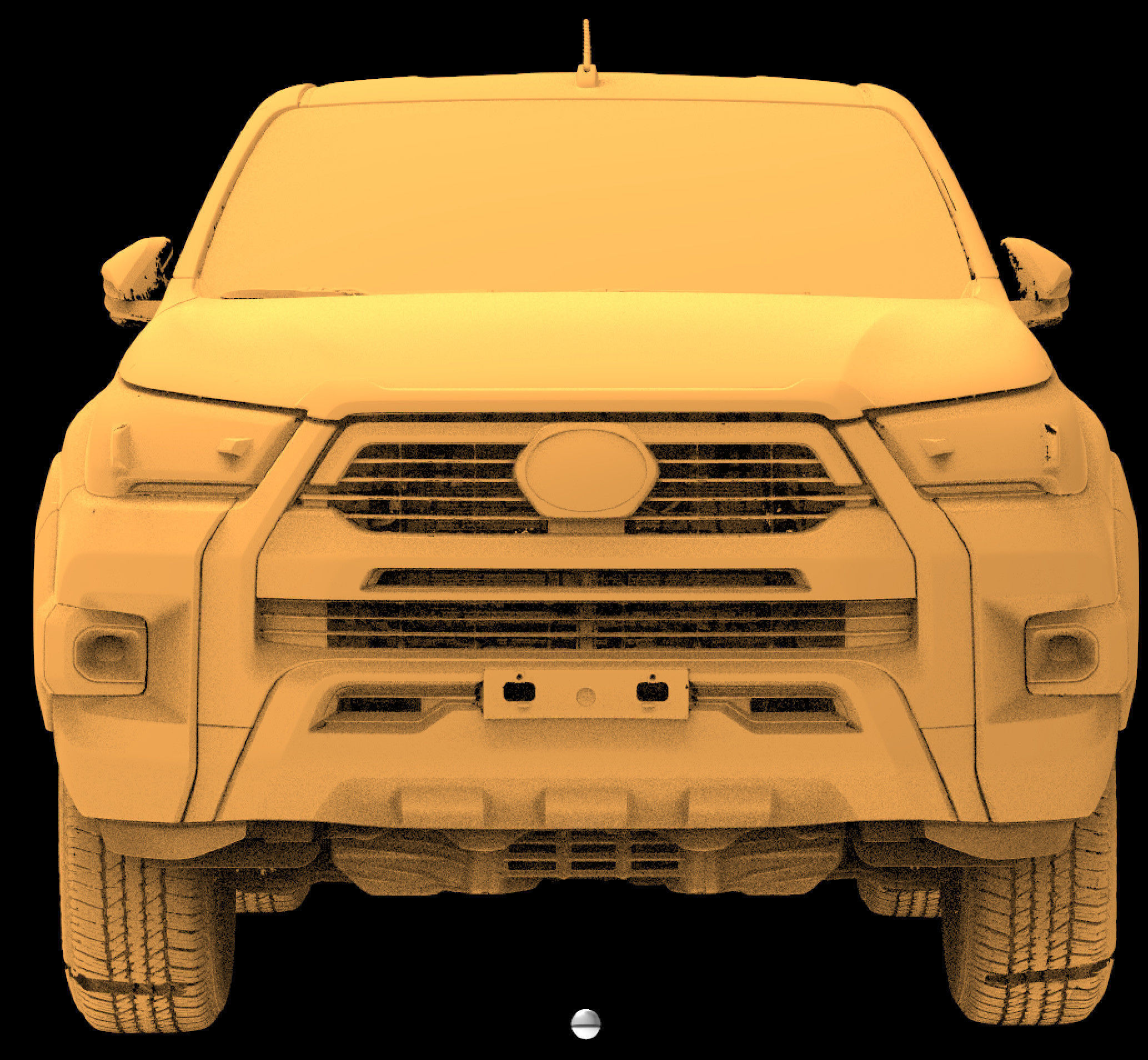 Toyota Hilux Pickup AN120 130 Native 3D Exterior Scan 2020 3D model_3