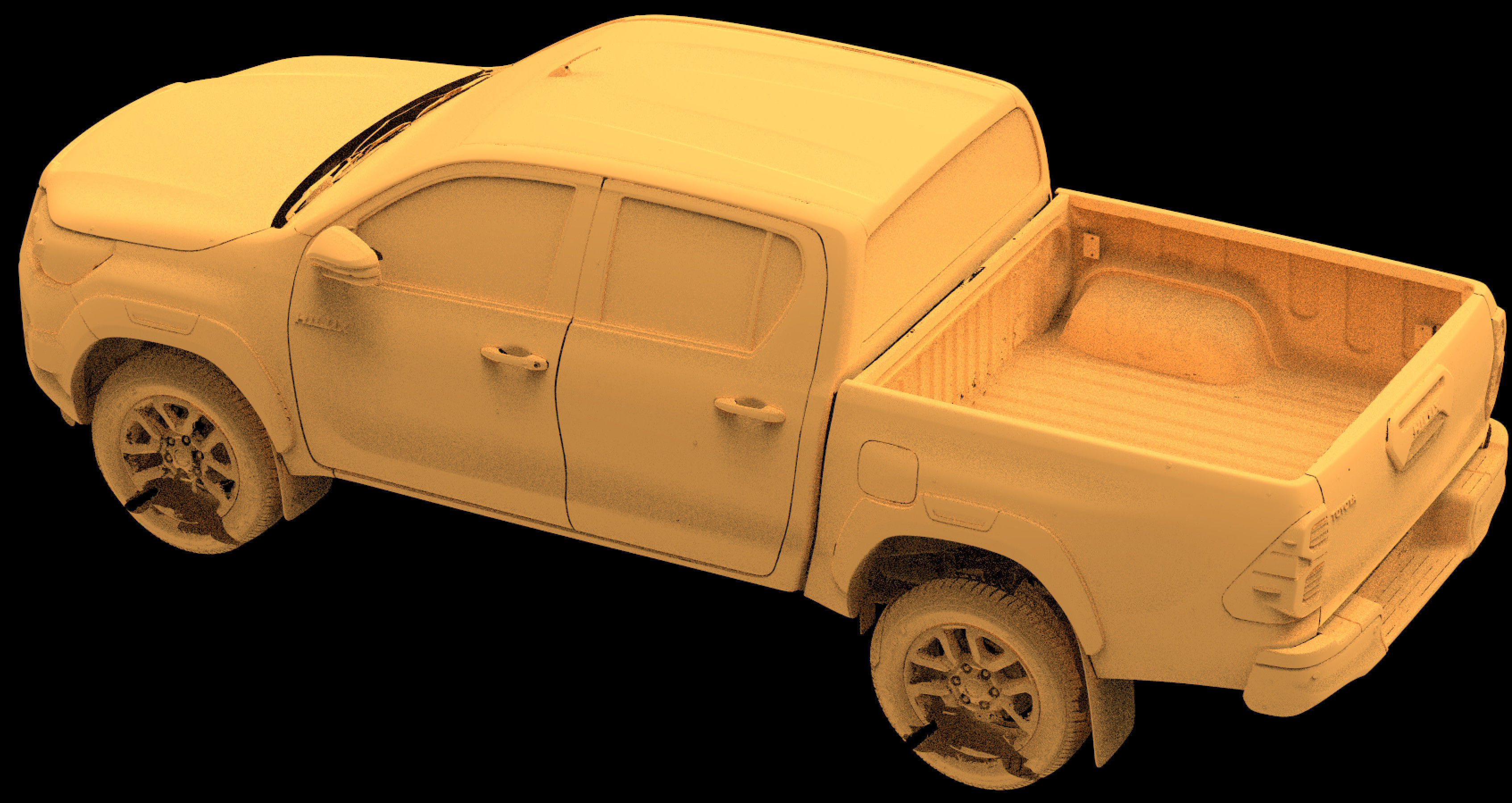 Toyota Hilux Pickup AN120 130 Native 3D Exterior Scan 2020 3D model_7