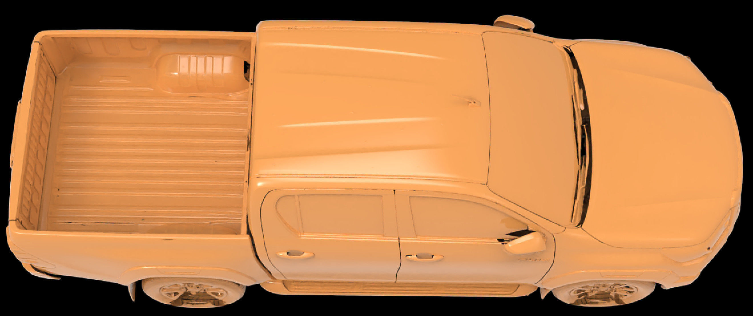 Toyota Hilux Pickup AN120 130 Native 3D Exterior Scan 2020 3D model_8