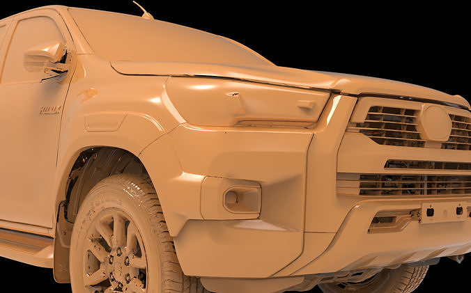 Toyota Hilux Pickup AN120 130 Native 3D Exterior Scan 2020
