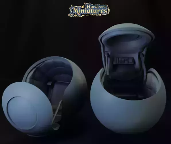 MARVEL CRISIS PROTOCOL SAIYAN POD PRESUPPORTED INCLUDED 3D print model