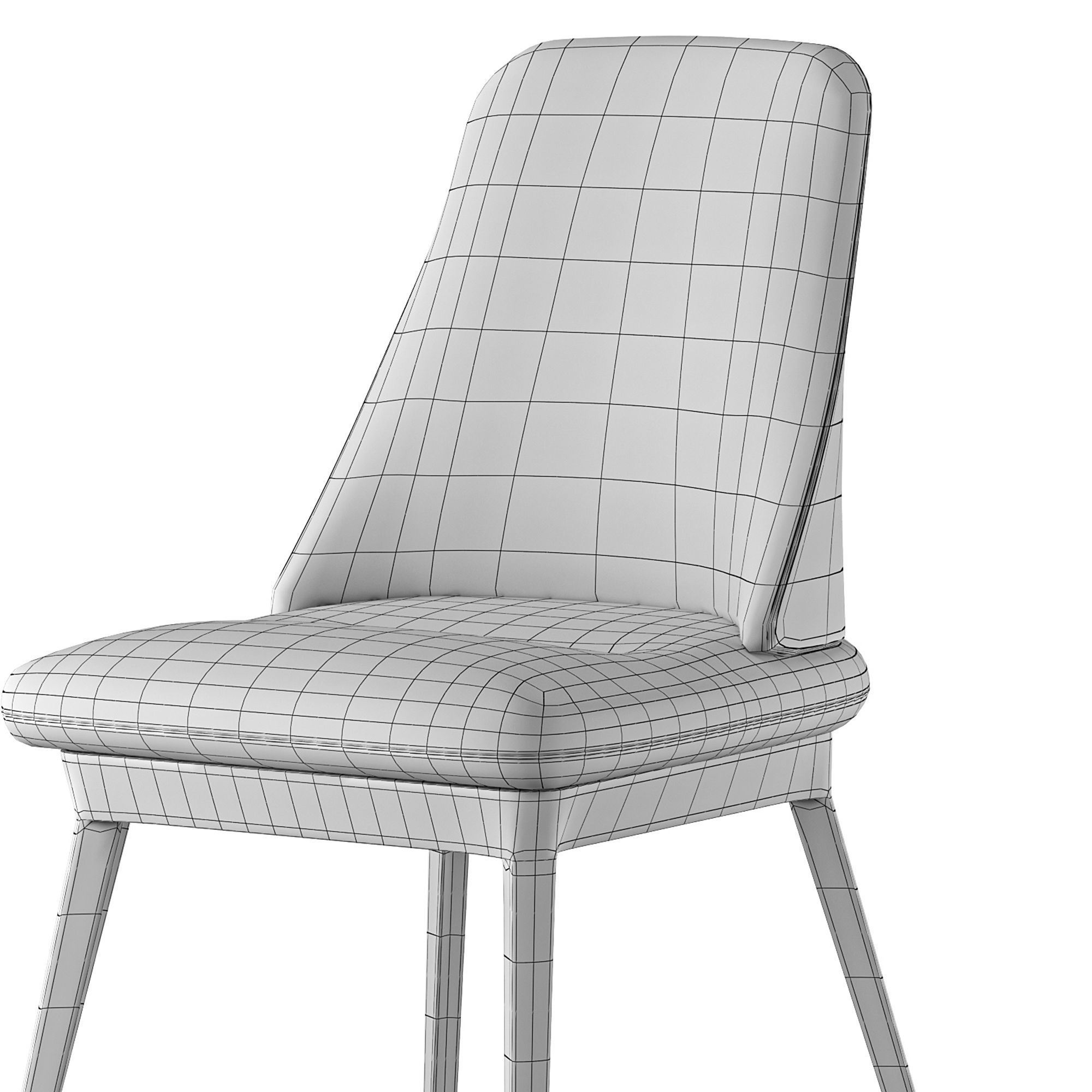 Scribe chair by collinet 3D model_6