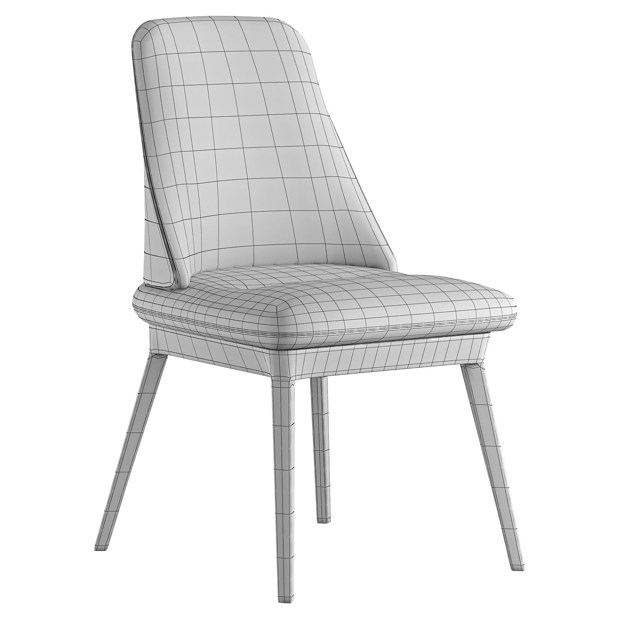 Scribe chair by collinet 3D model_5