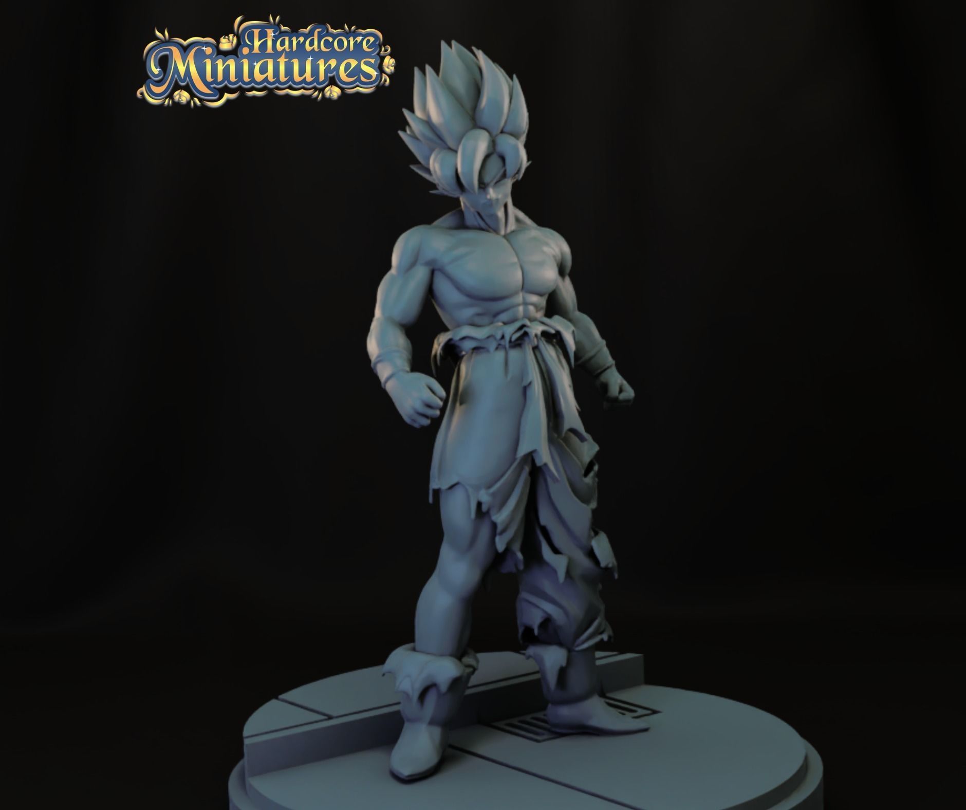 MARVEL CRISIS PROTOCOL GOKU PRESUPPORTED INCLUDED 3D print model_1