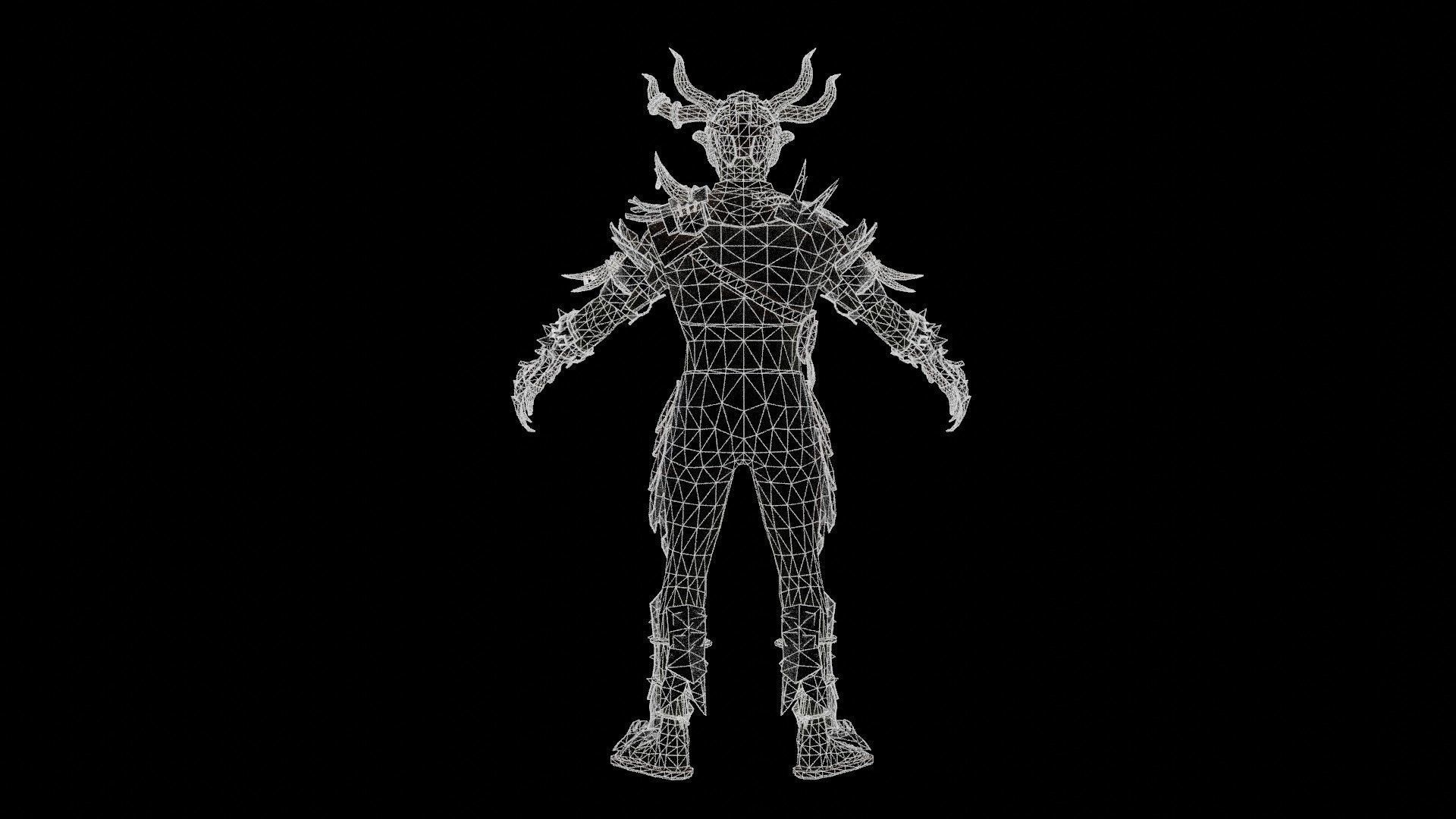 Destroyer Low-poly 3D model_20