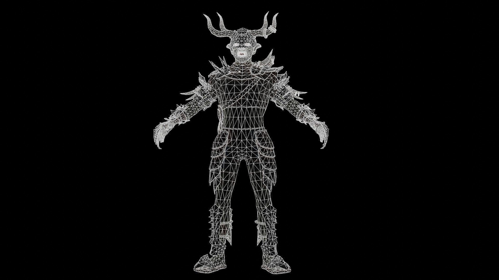 Destroyer Low-poly 3D model_22