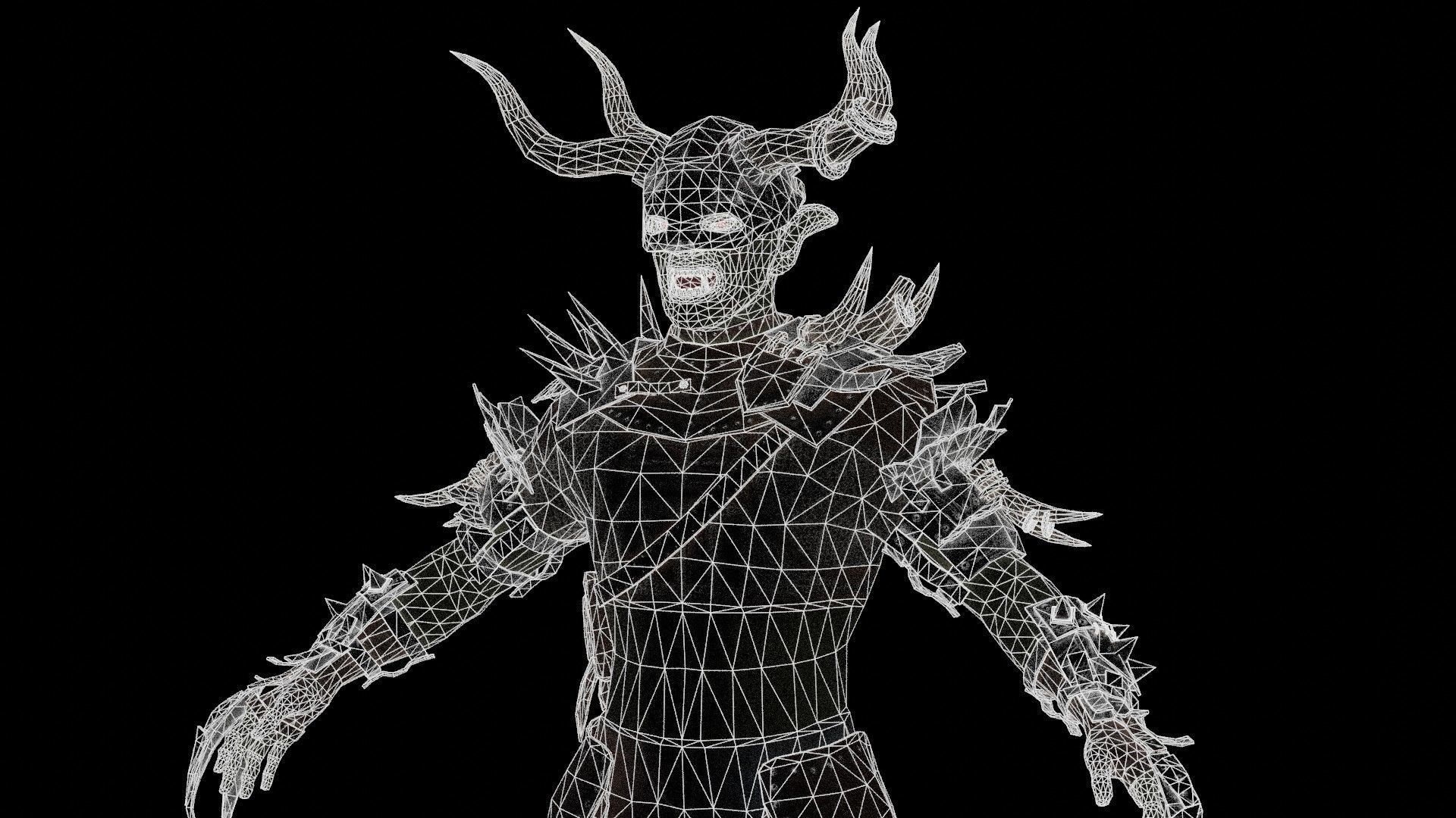 Destroyer Low-poly 3D model_21