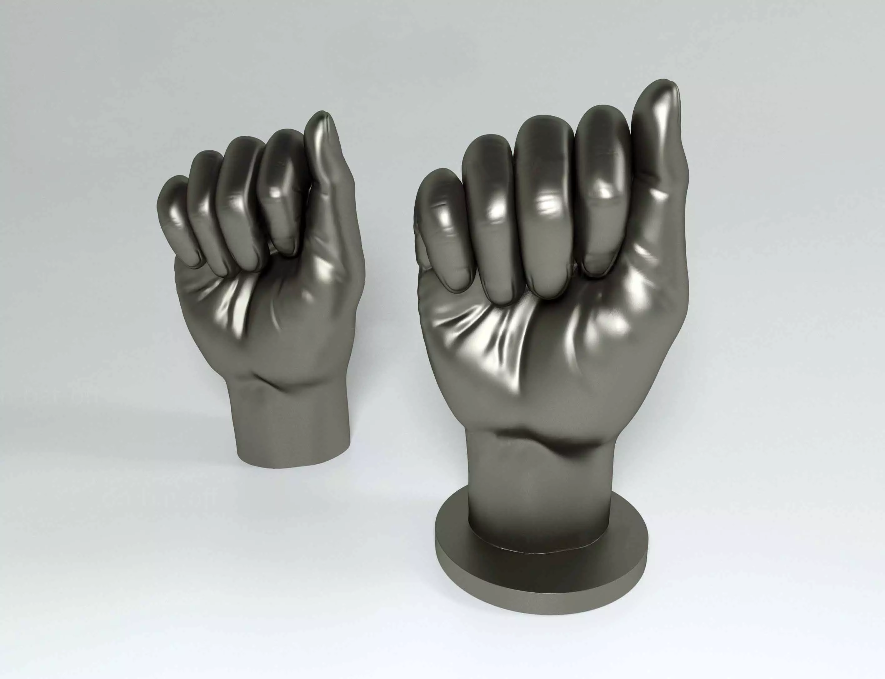 Hand A  3D print model_0