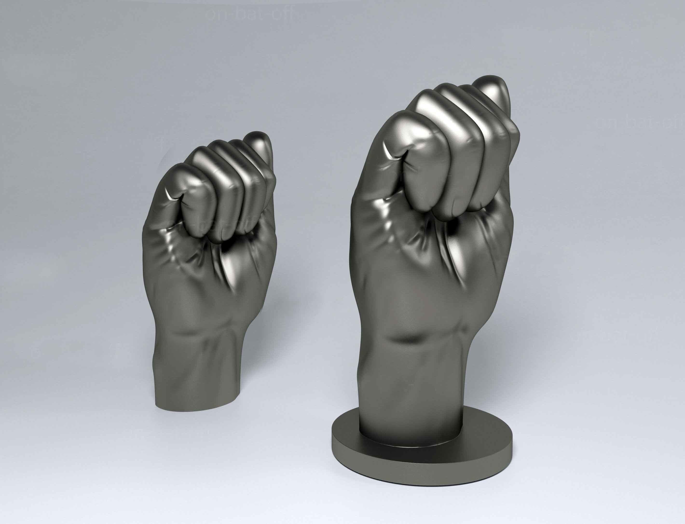 Hand A  3D print model_3