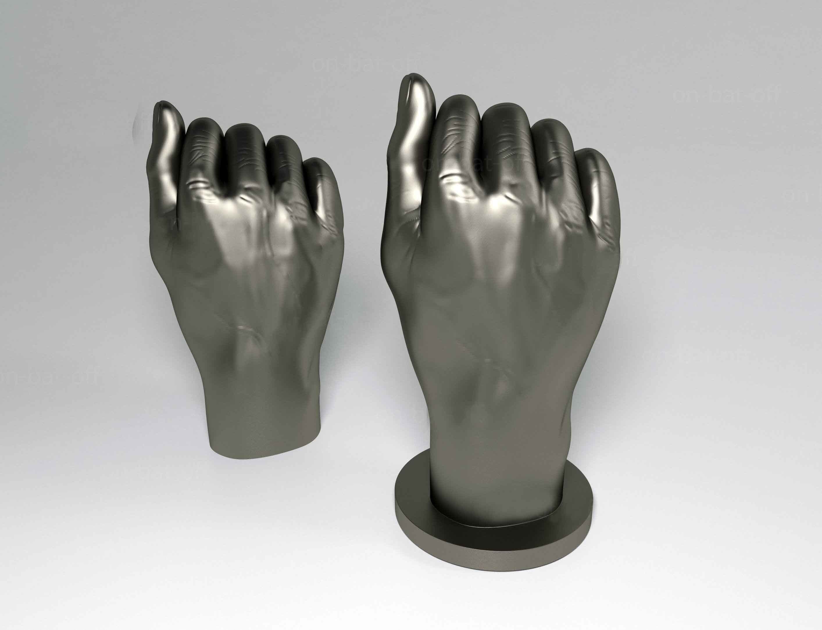 Hand A  3D print model_1