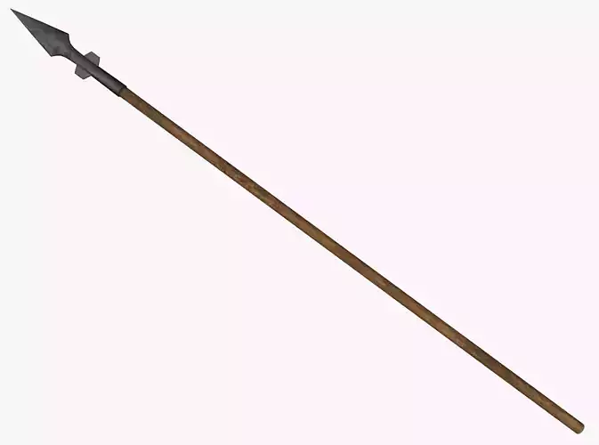 Medieval Spear  Low-poly 3D model