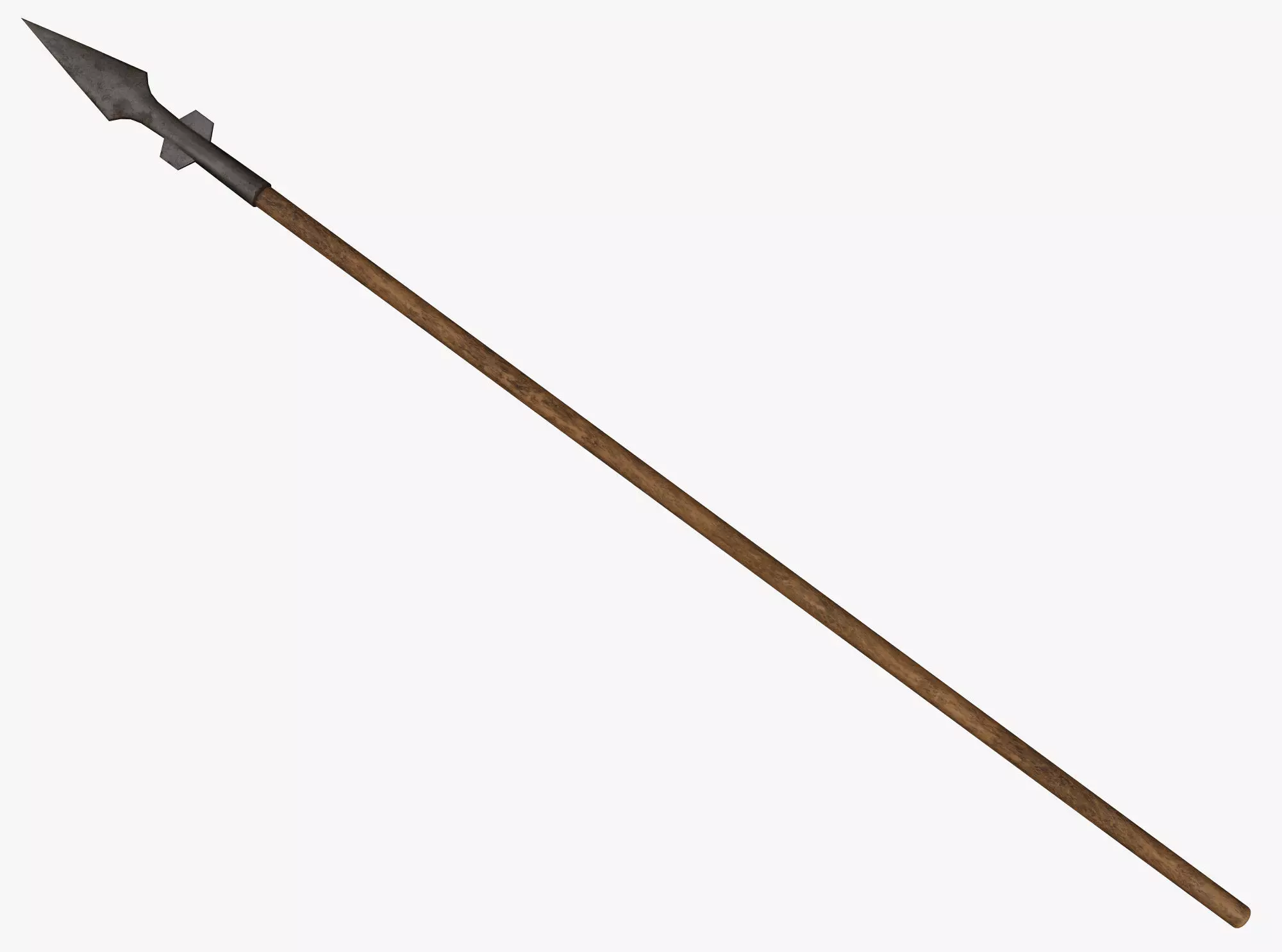 Medieval Spear Low-poly 3D model