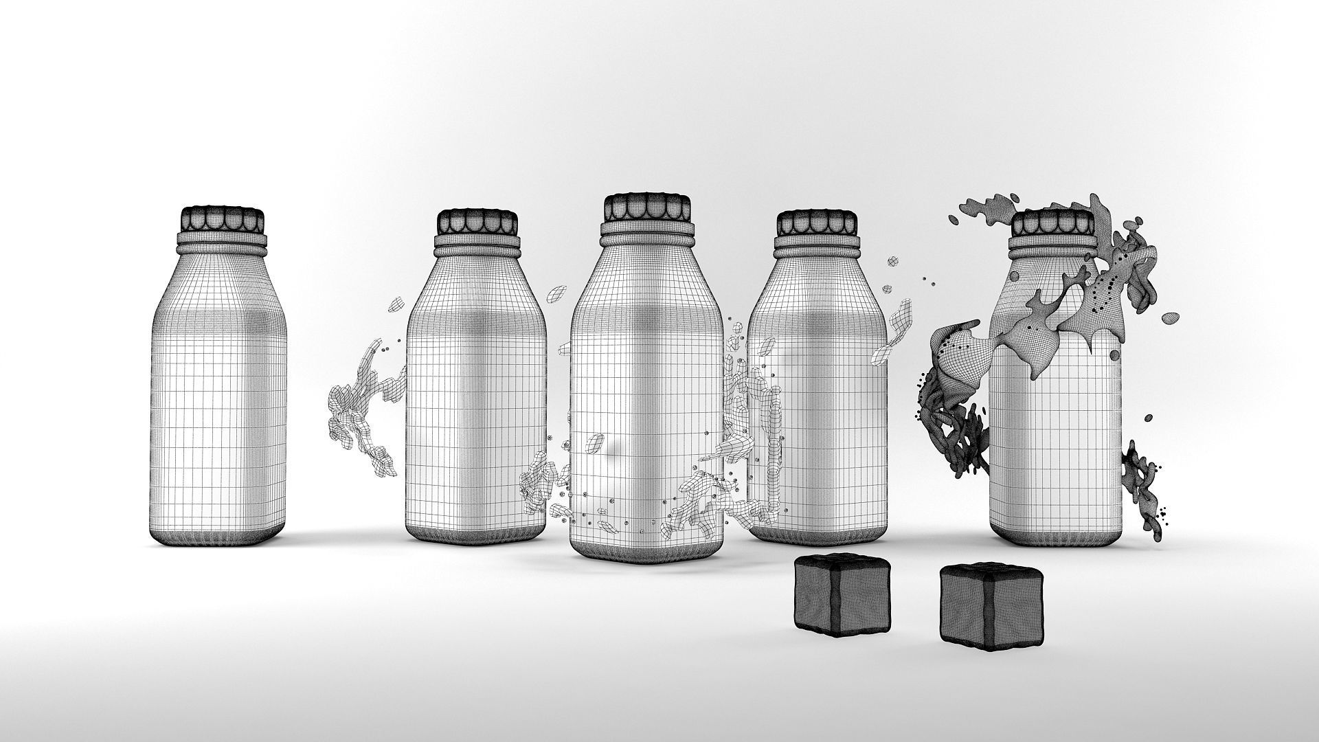 Juice Bottle 3D model_7