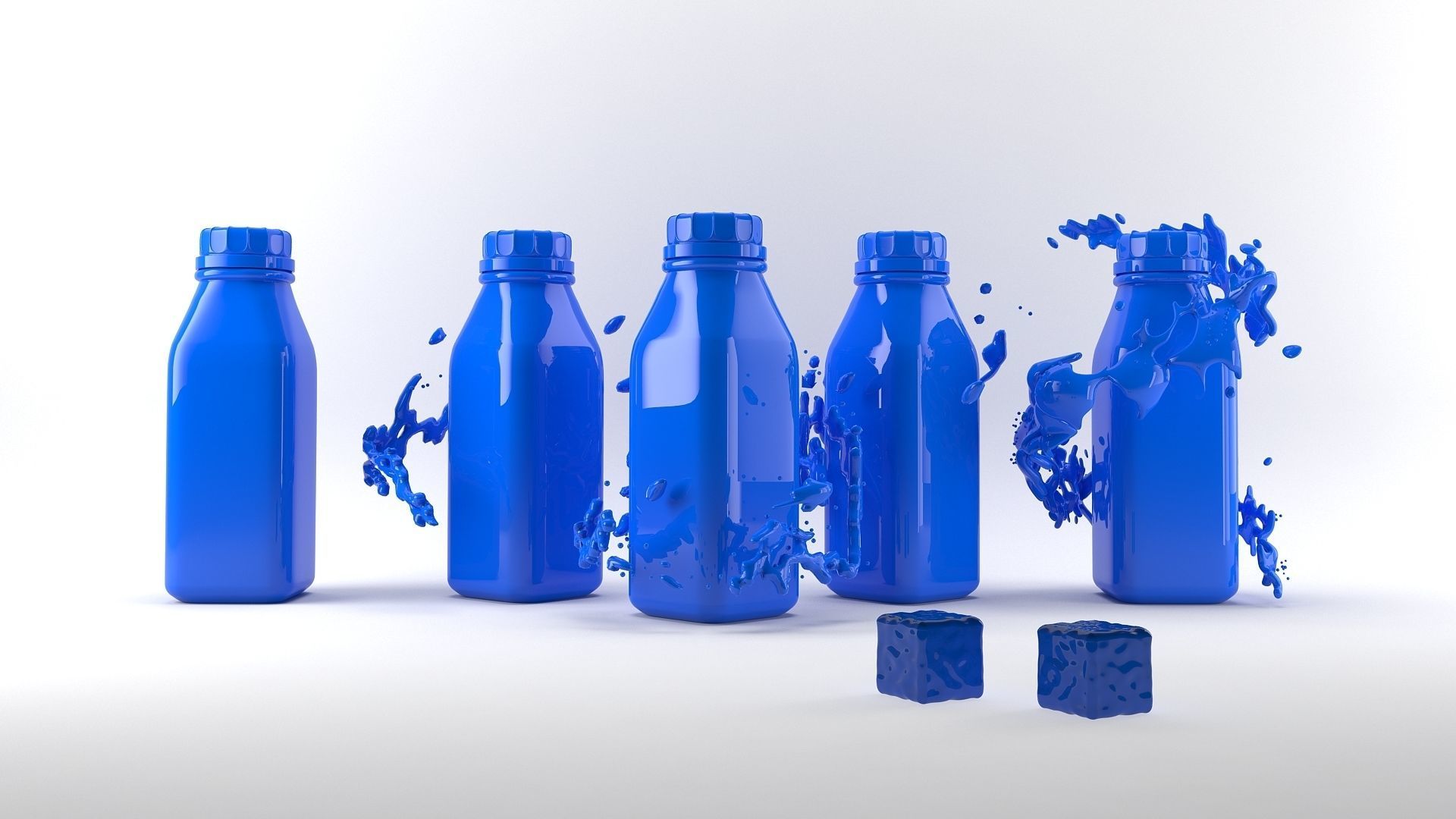 Juice Bottle 3D model_8