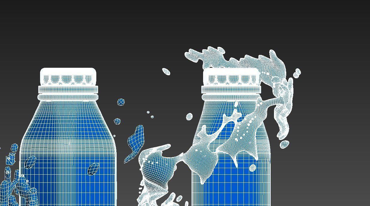 Juice Bottle 3D model_12