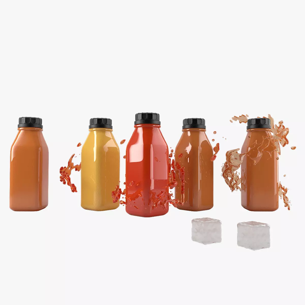 Juice Bottle 3D model_0