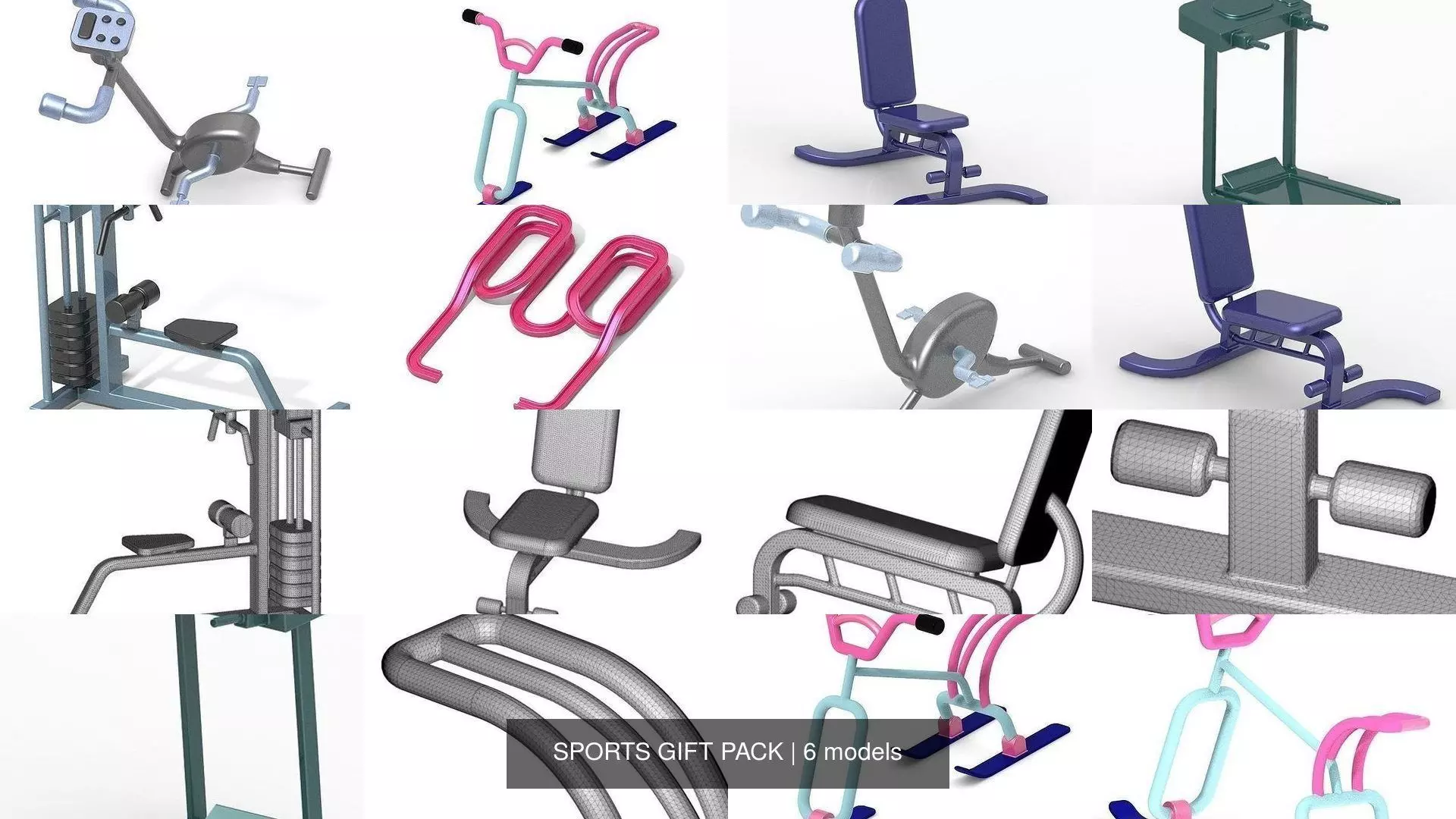 SPORTS GIFT PACK 3D Model Collection_0