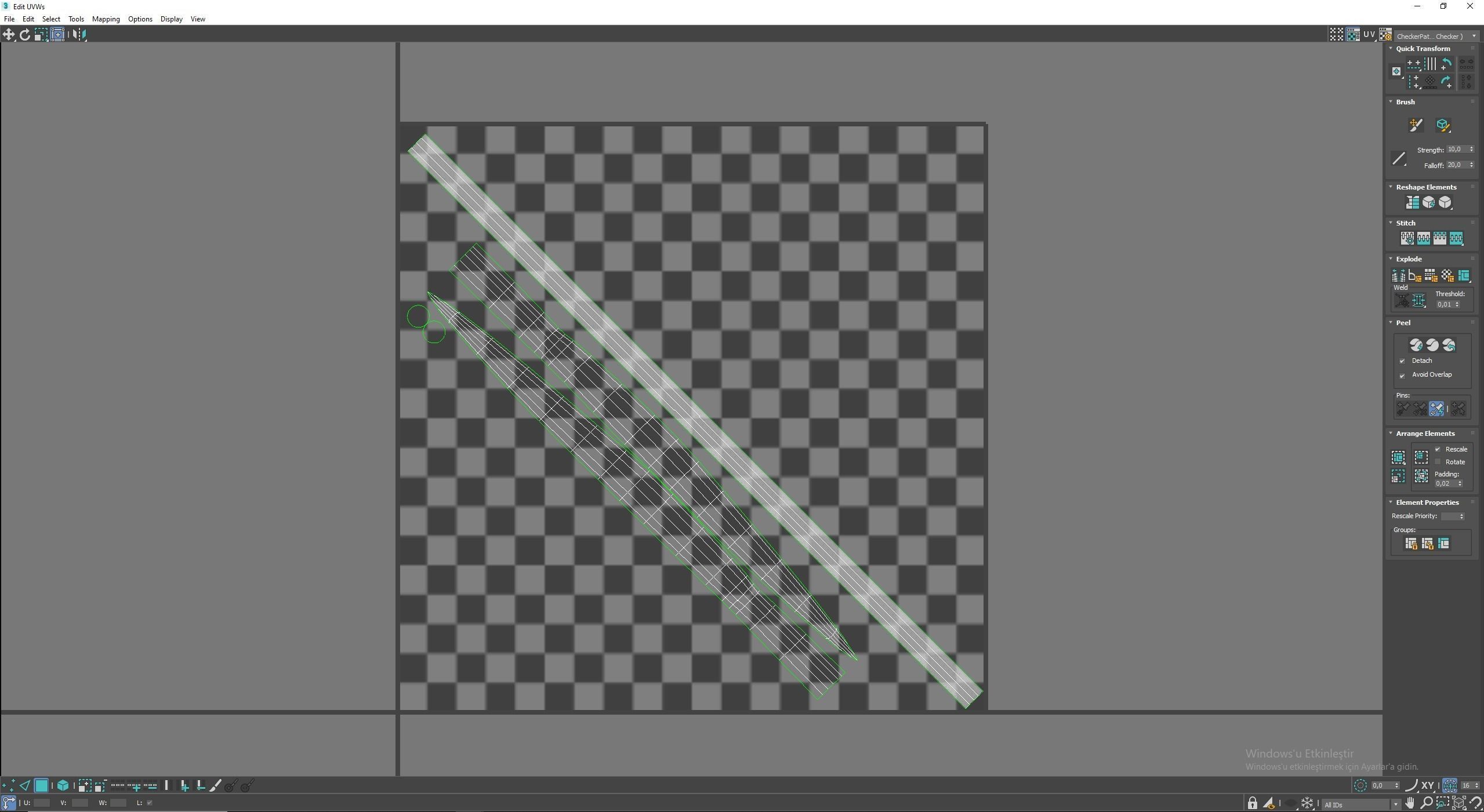 Medieval Spear Low-poly 3D model_6