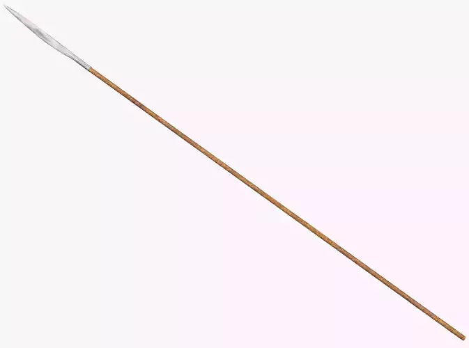 Medieval Spear Low-poly 3D model