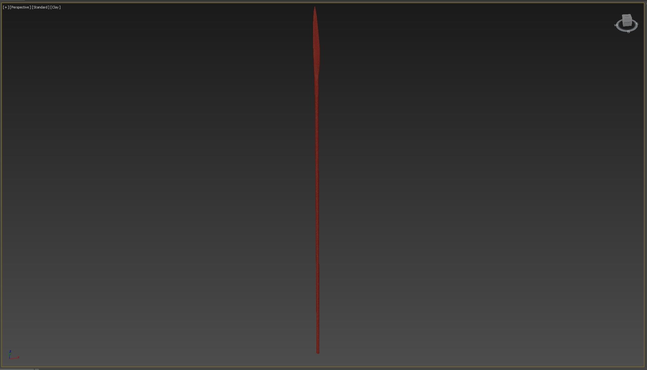 Medieval Spear Low-poly 3D model_4