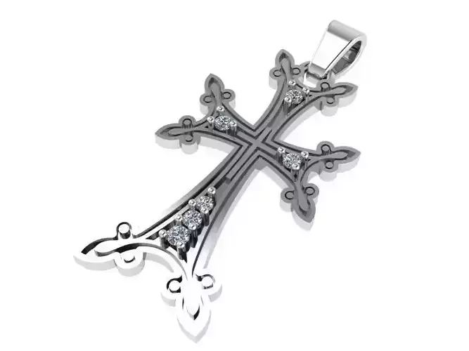 Cross Diamond Pendant 0502