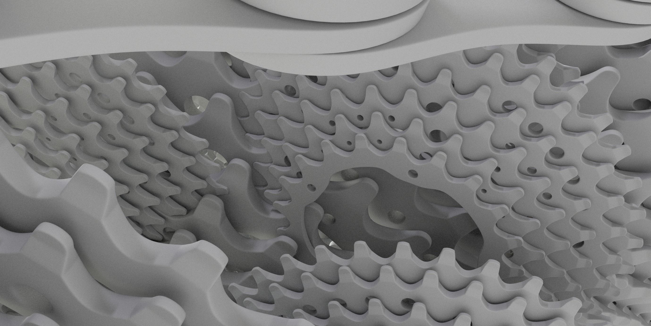 Bike gears and chain 3D model_6