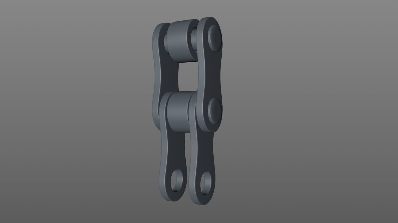 Bike gears and chain 3D model_4