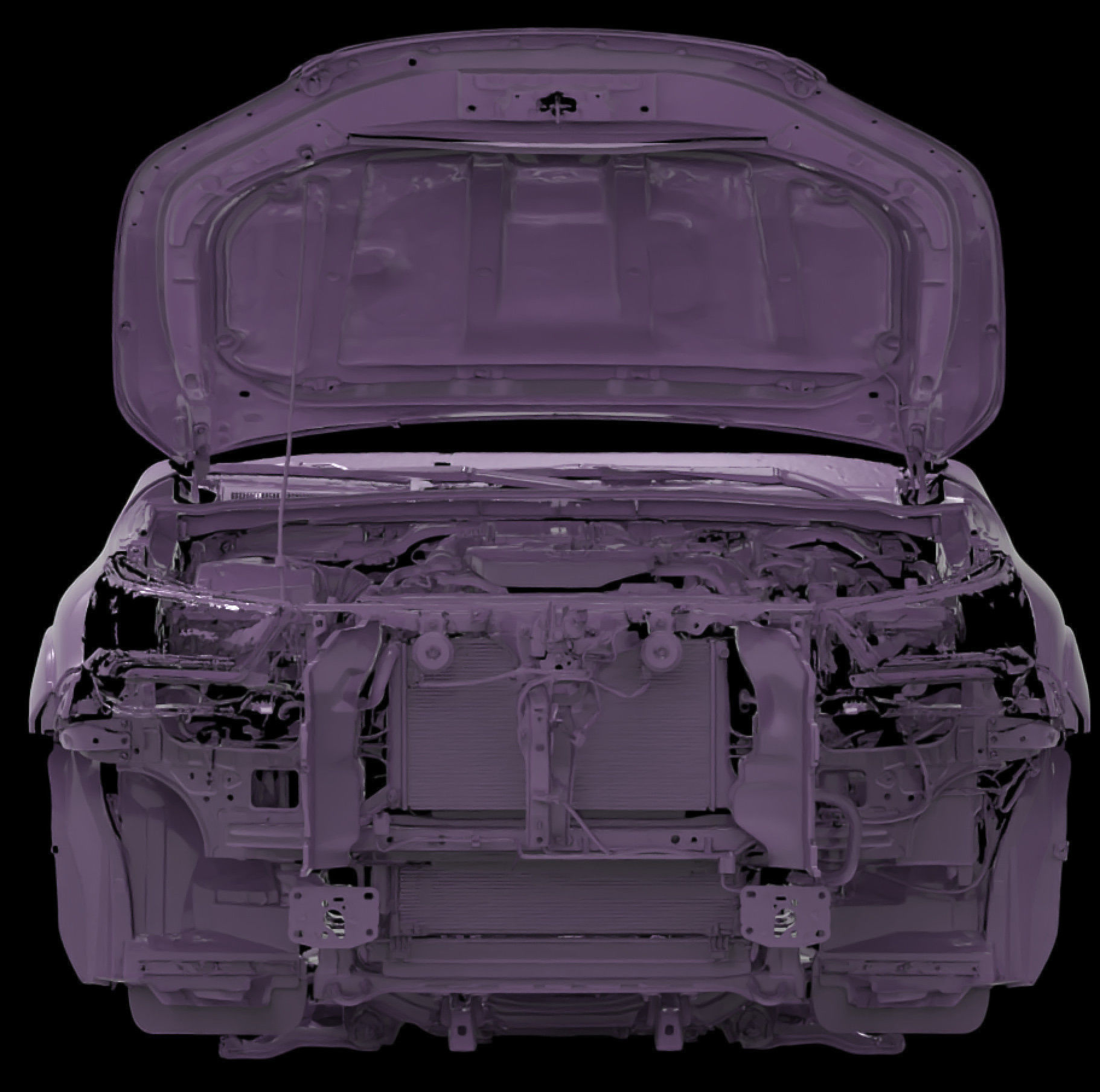 Toyota Hilux AN120 130 Native 3D front inside scan 2020 3D model_1