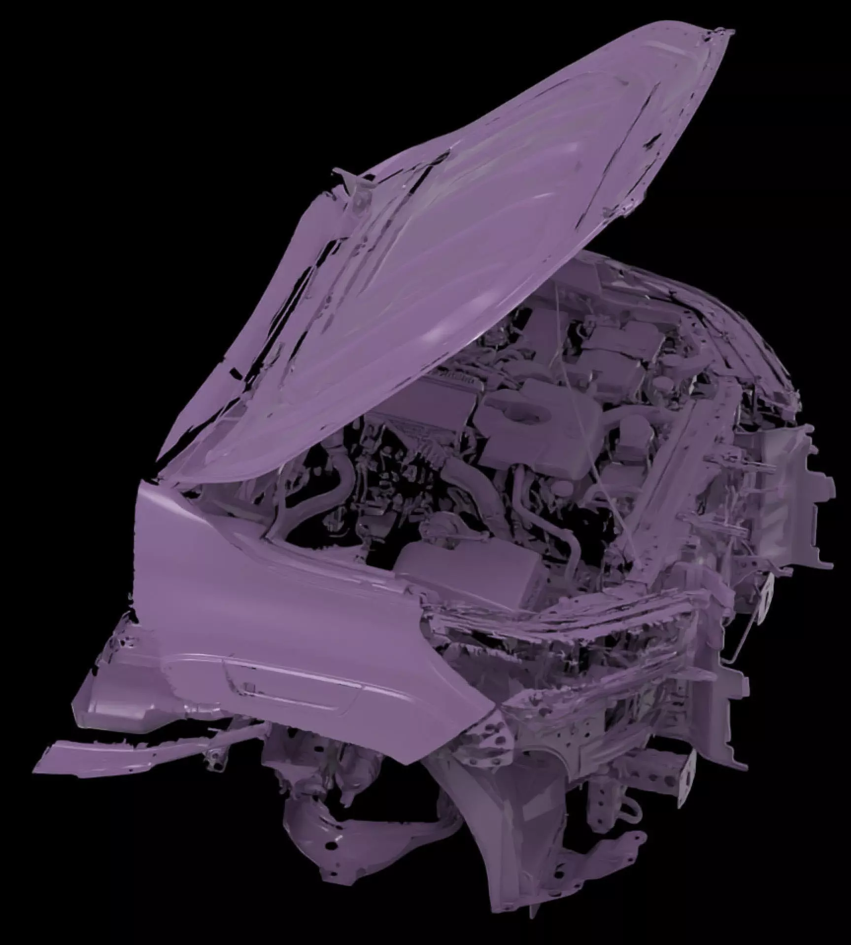 Toyota Hilux AN120 130 Native 3D front inside scan 2020 3D model_0