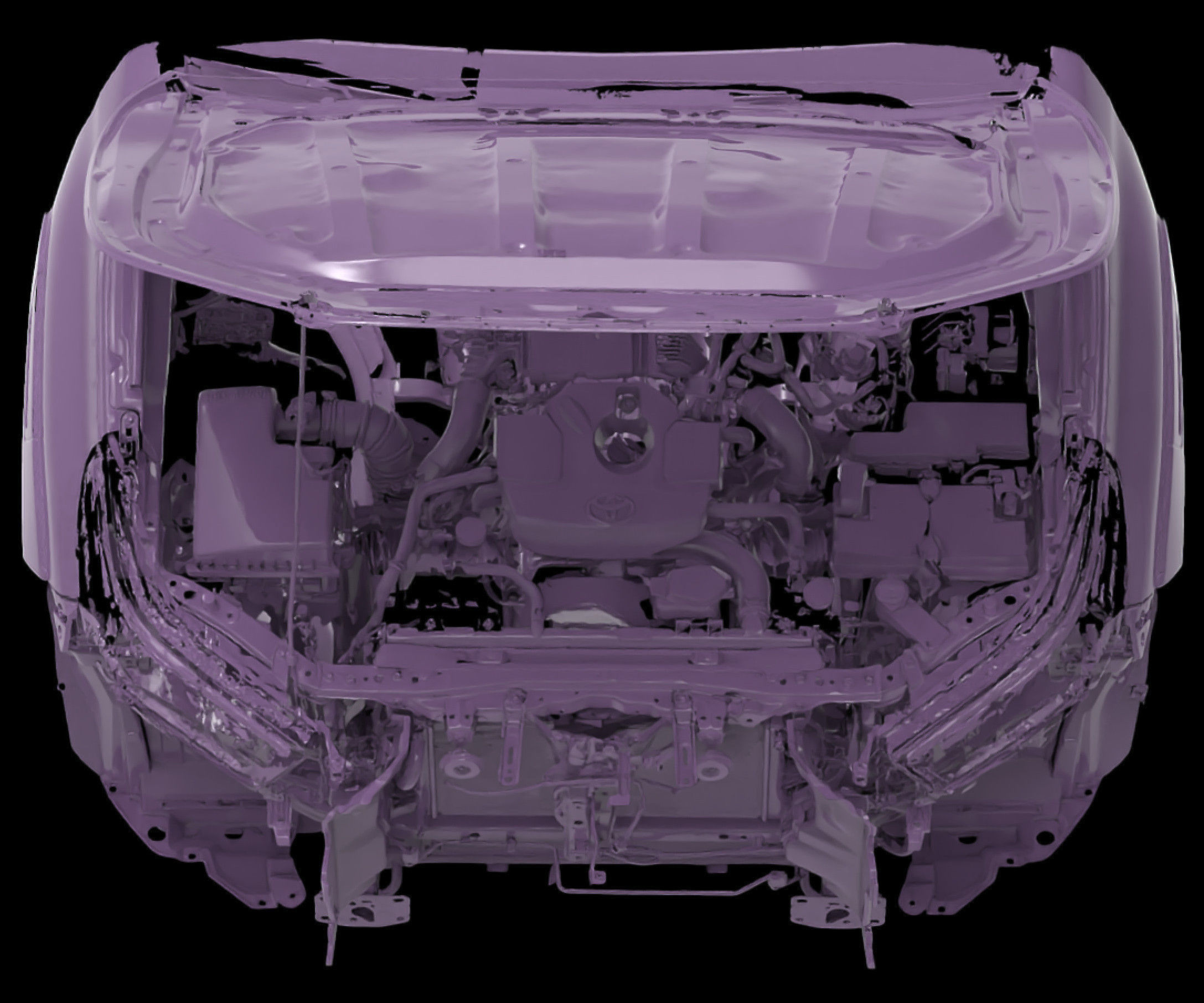 Toyota Hilux AN120 130 Native 3D front inside scan 2020 3D model_3