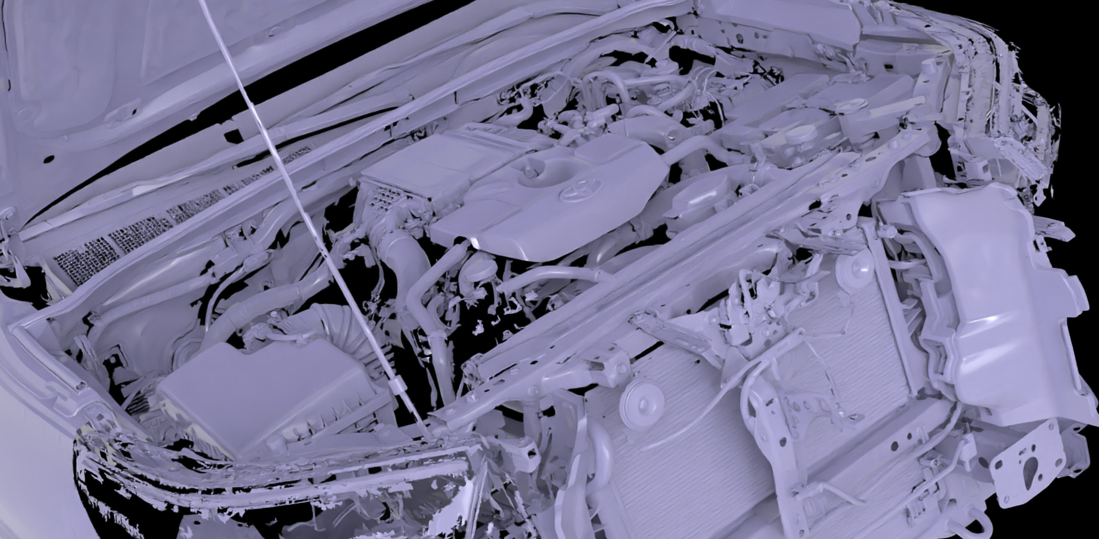 Toyota Hilux AN120 130 Native 3D front inside scan 2020 3D model_9