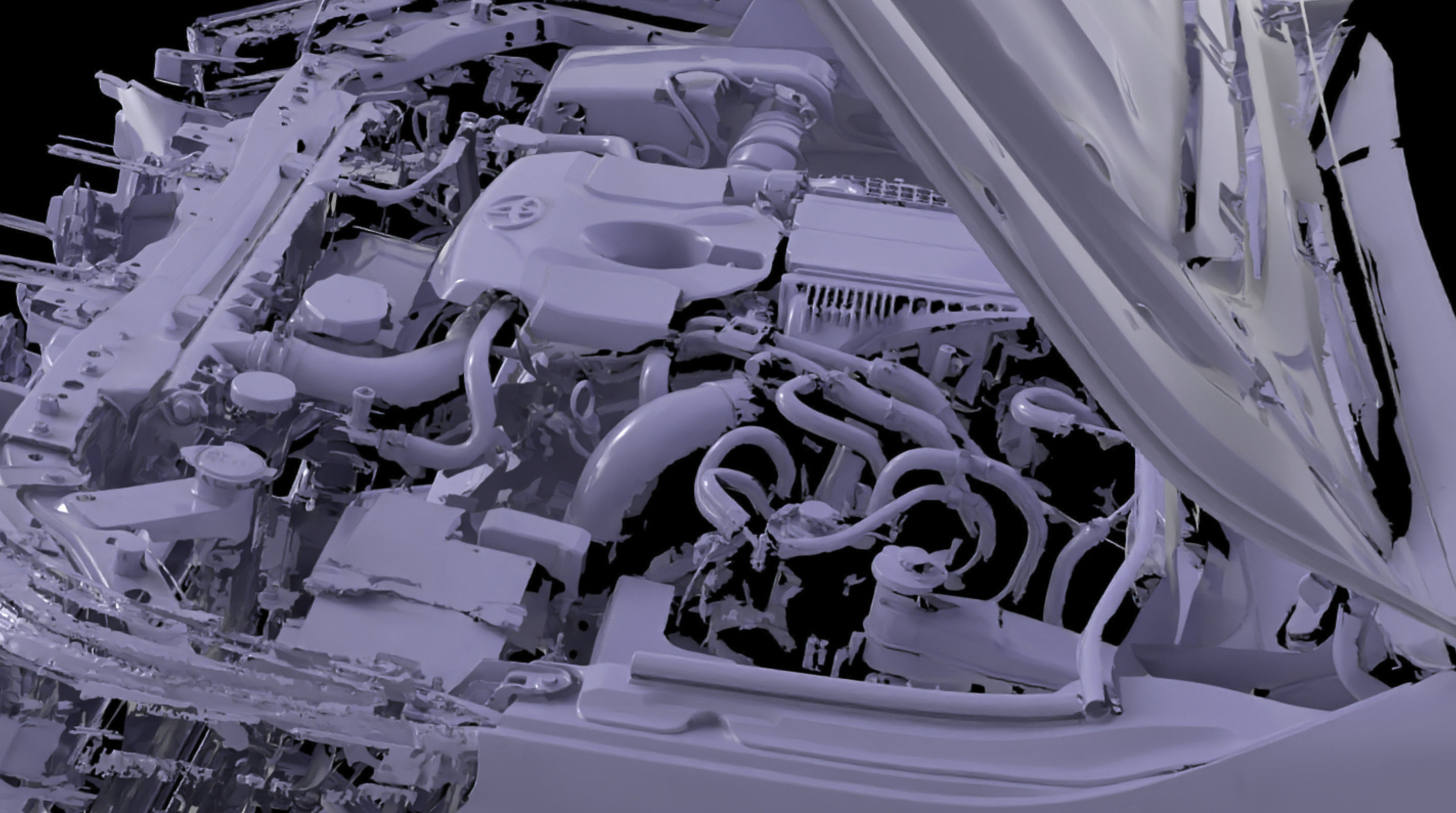 Toyota Hilux AN120 130 Native 3D front inside scan 2020 3D model_7