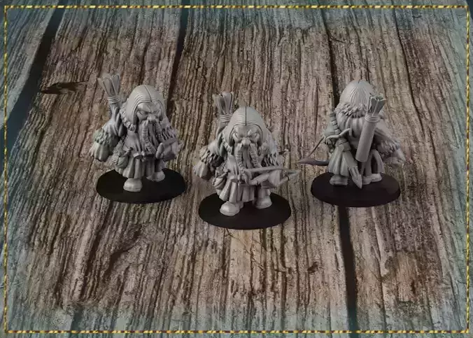Dwarf Ranger 3D print model