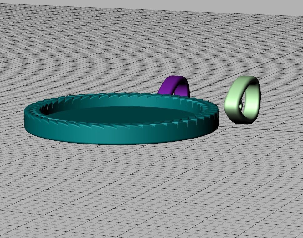 Memory Round Pendant 25mm size Frame Pendant 3dmodel 3D print model_15