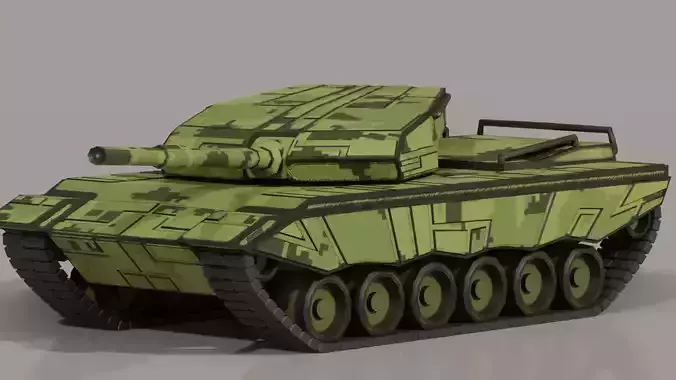 Type 96 Tank 3D Model