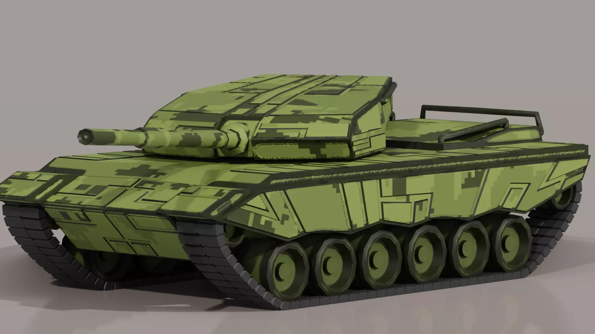 Type 96 Tank 3D Model Free low-poly 3D model