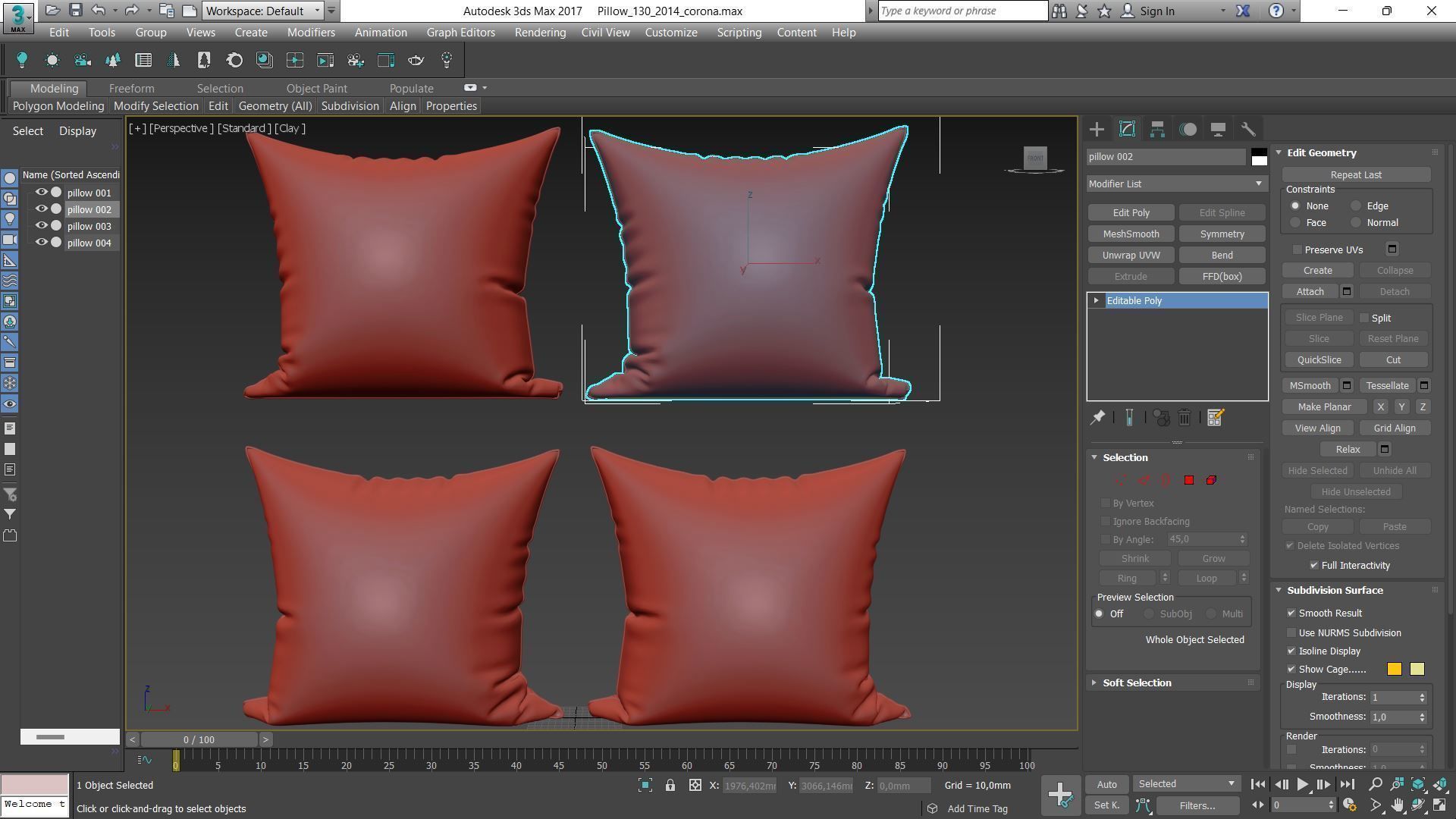 Decorative pillows Houzz set 130 3D model_20