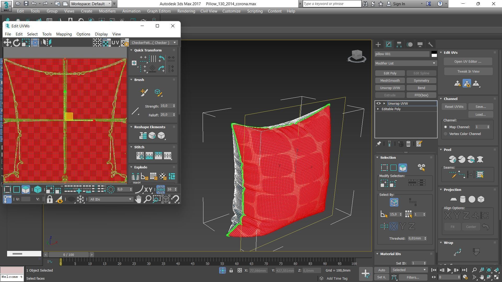 Decorative pillows Houzz set 130 3D model_15