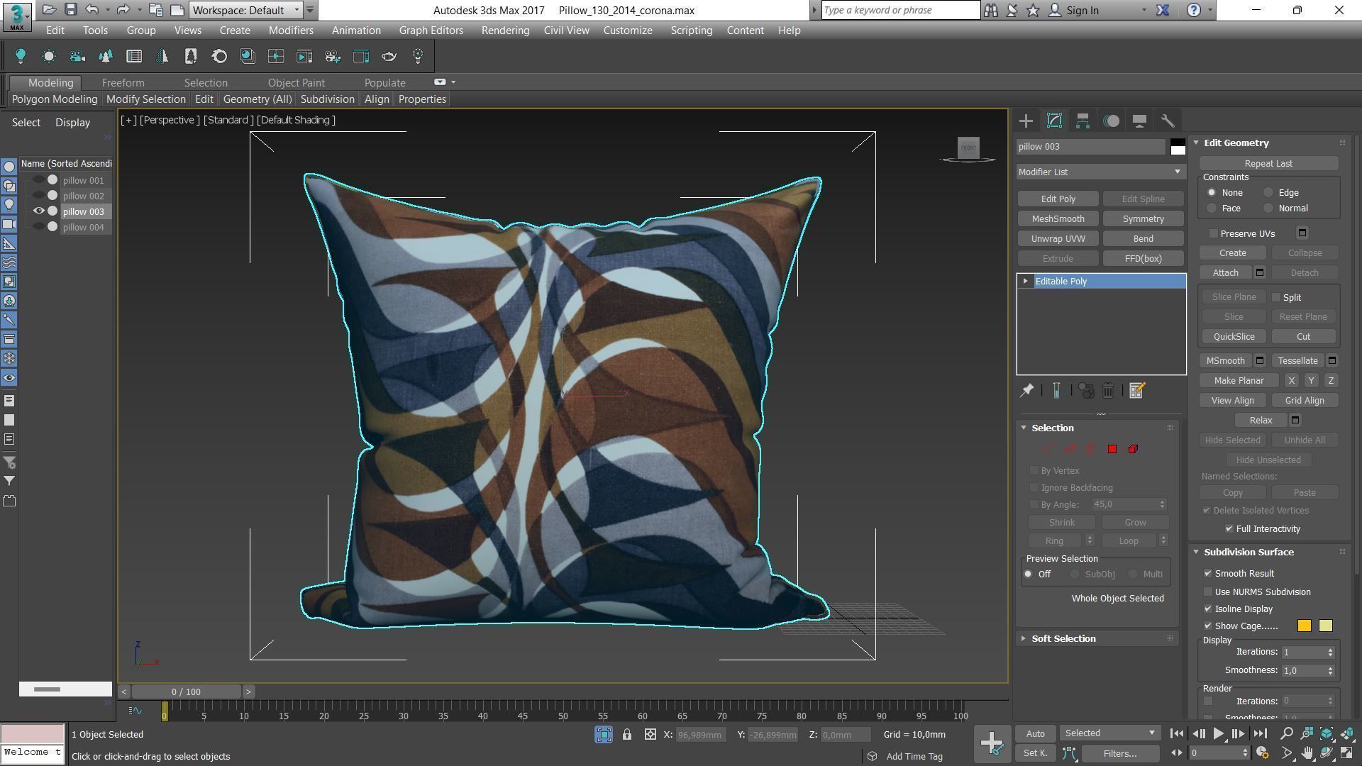 Decorative pillows Houzz set 130 3D model_2