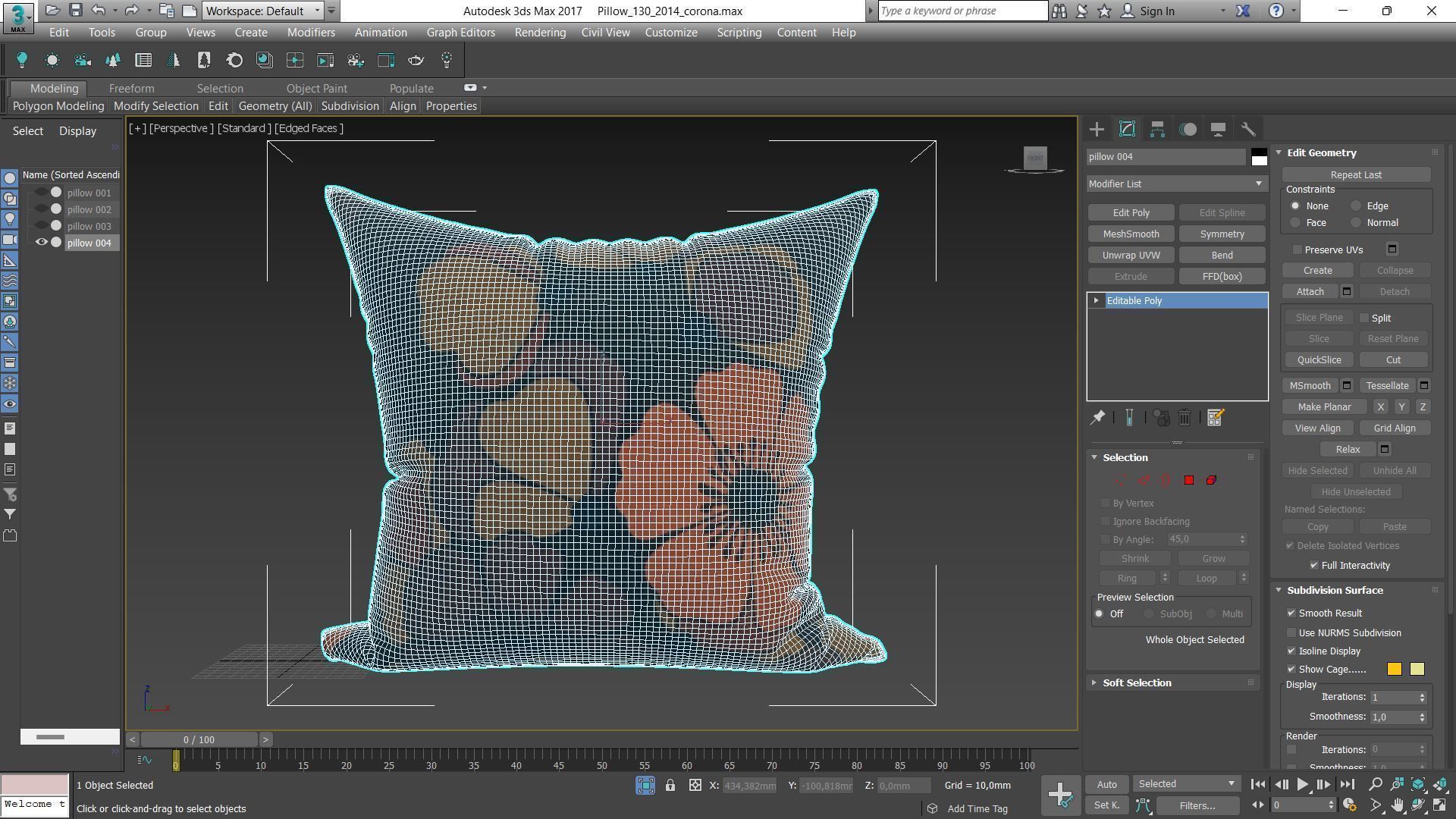 Decorative pillows Houzz set 130 3D model_12