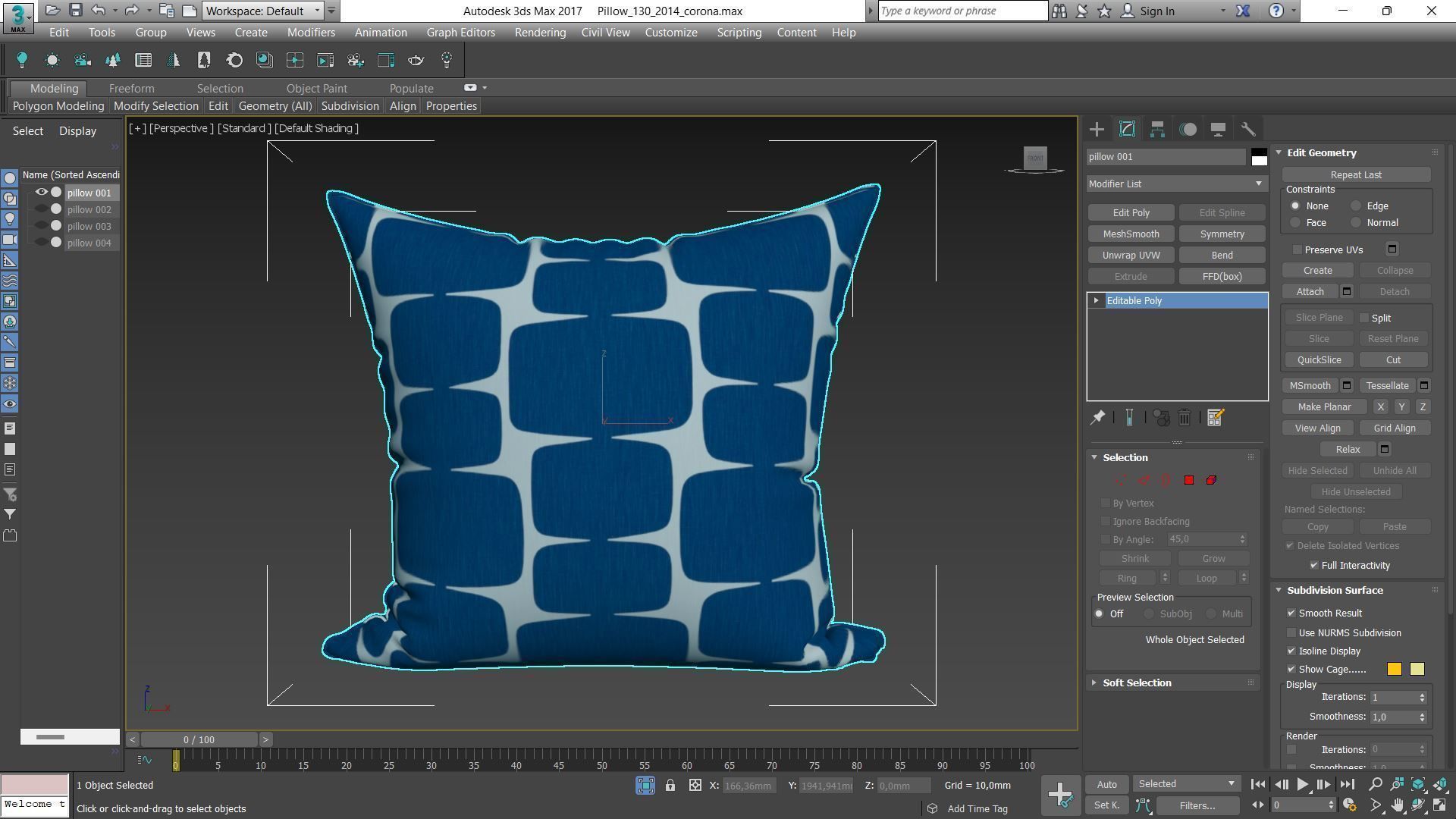 Decorative pillows Houzz set 130 3D model_4