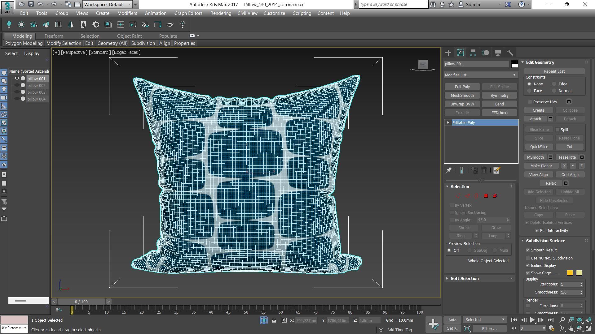 Decorative pillows Houzz set 130 3D model_1
