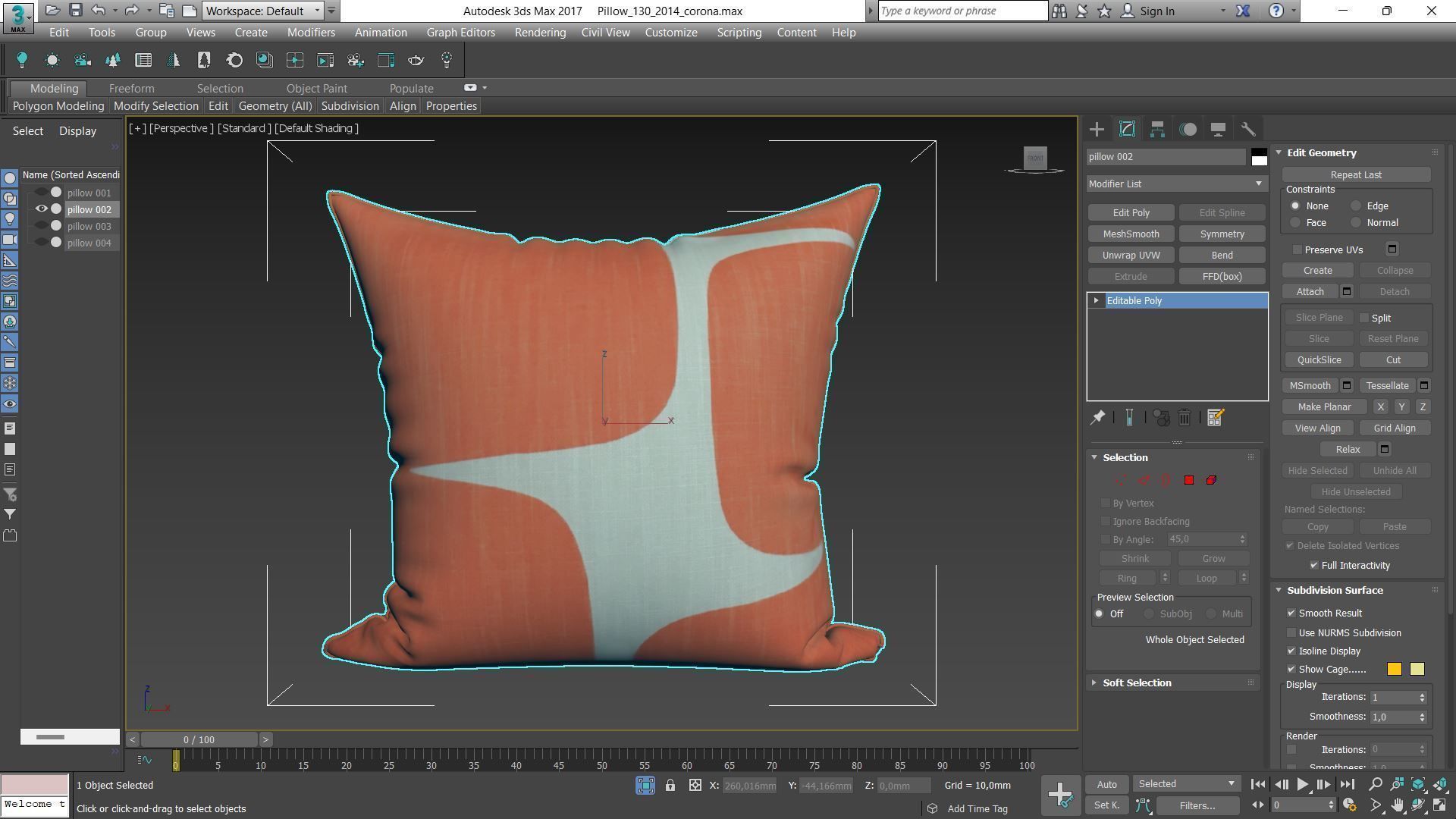 Decorative pillows Houzz set 130 3D model_3
