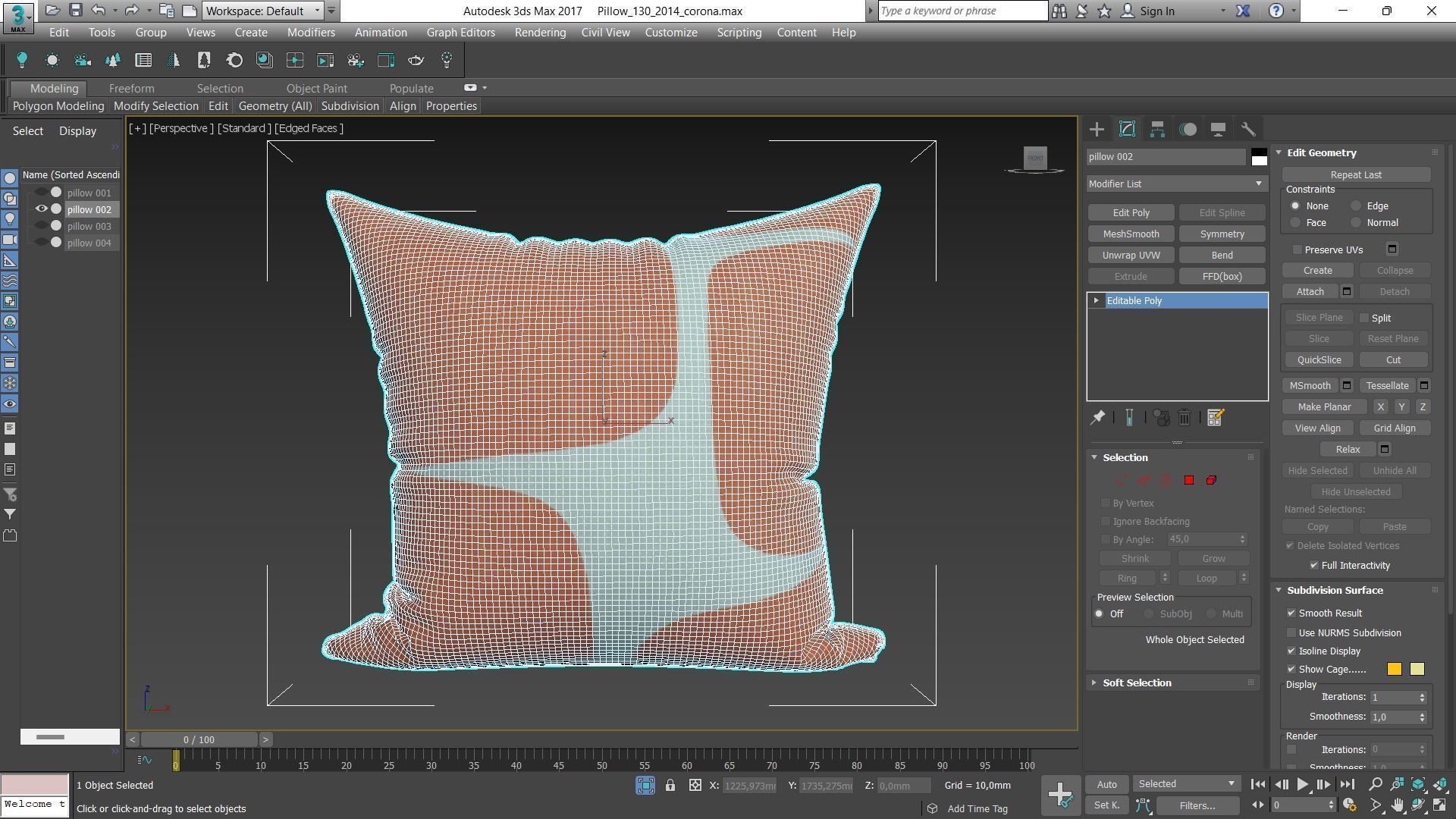 Decorative pillows Houzz set 130 3D model_6