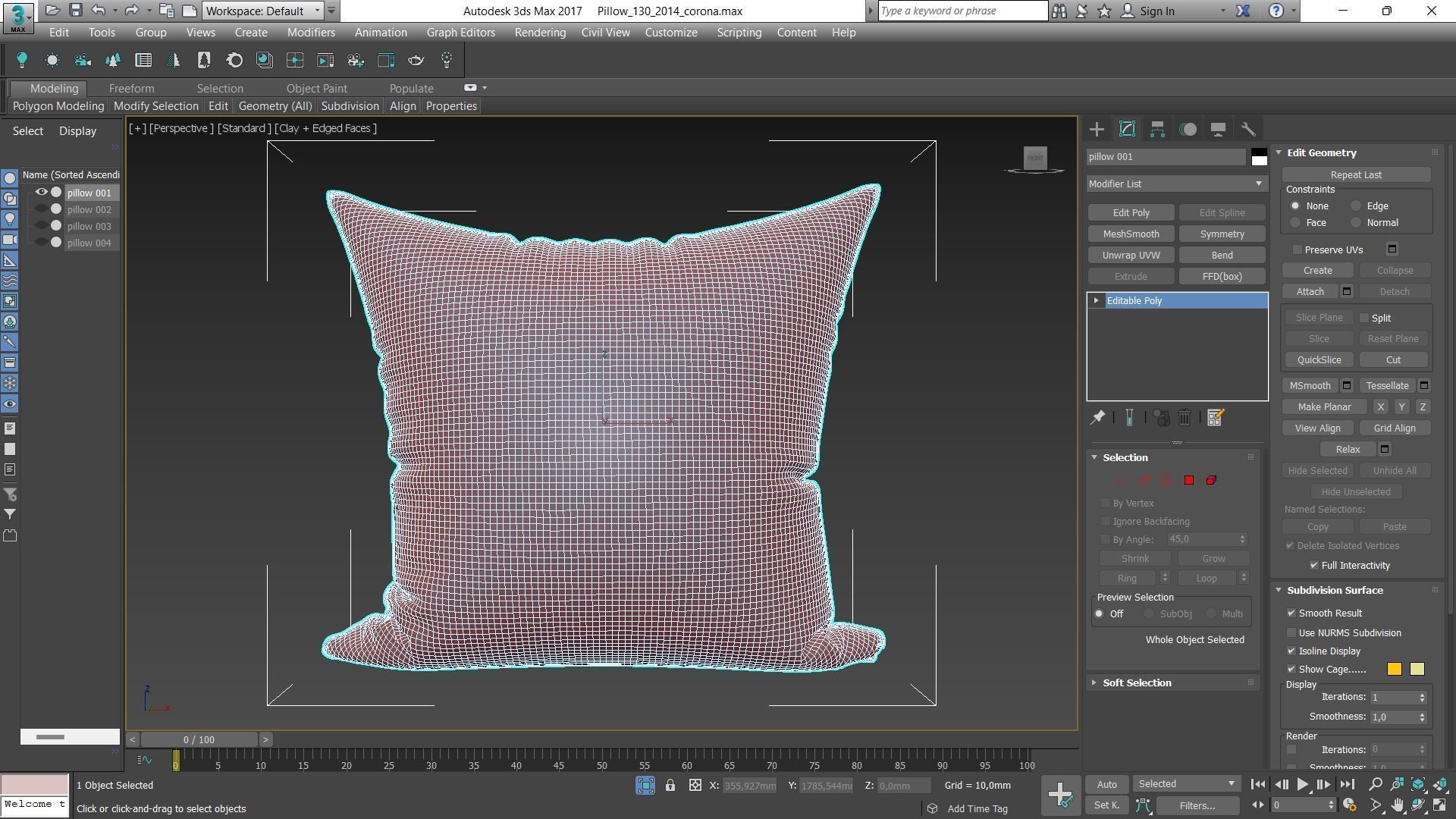 Decorative pillows Houzz set 130 3D model_17